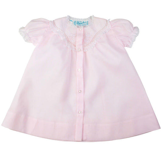 Feltman Pink Lacy Yoke Open Daygown