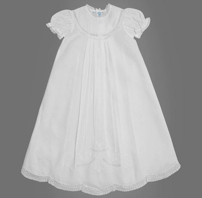 Feltman Pintucked Yoke Christening Gown