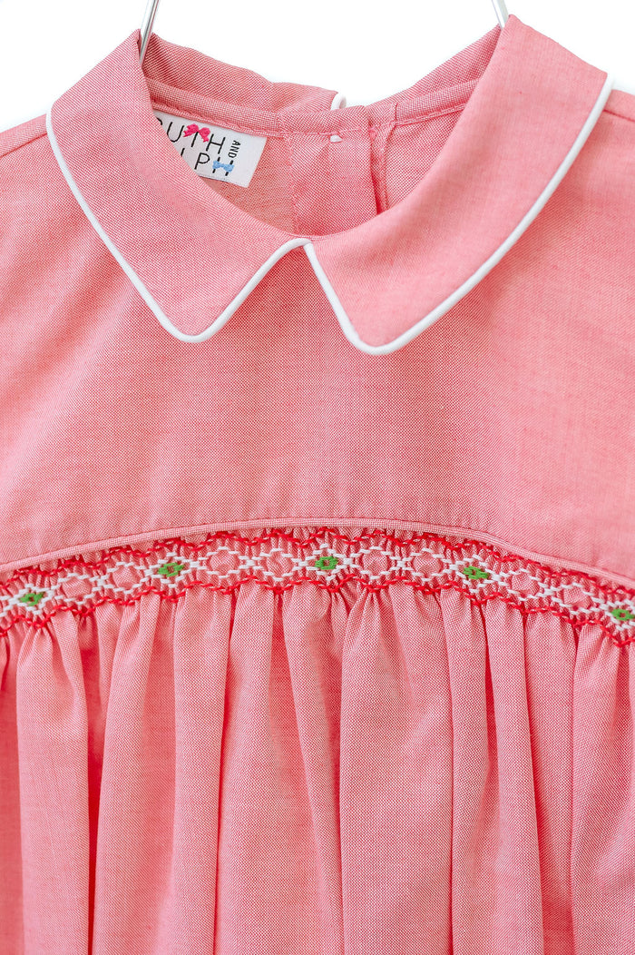 Festive Red and Green Smocked Arthur Bubble