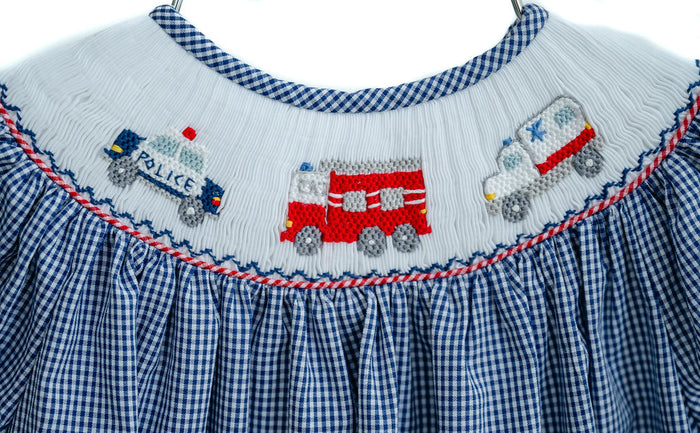 First Responders Smocked Helen Dress