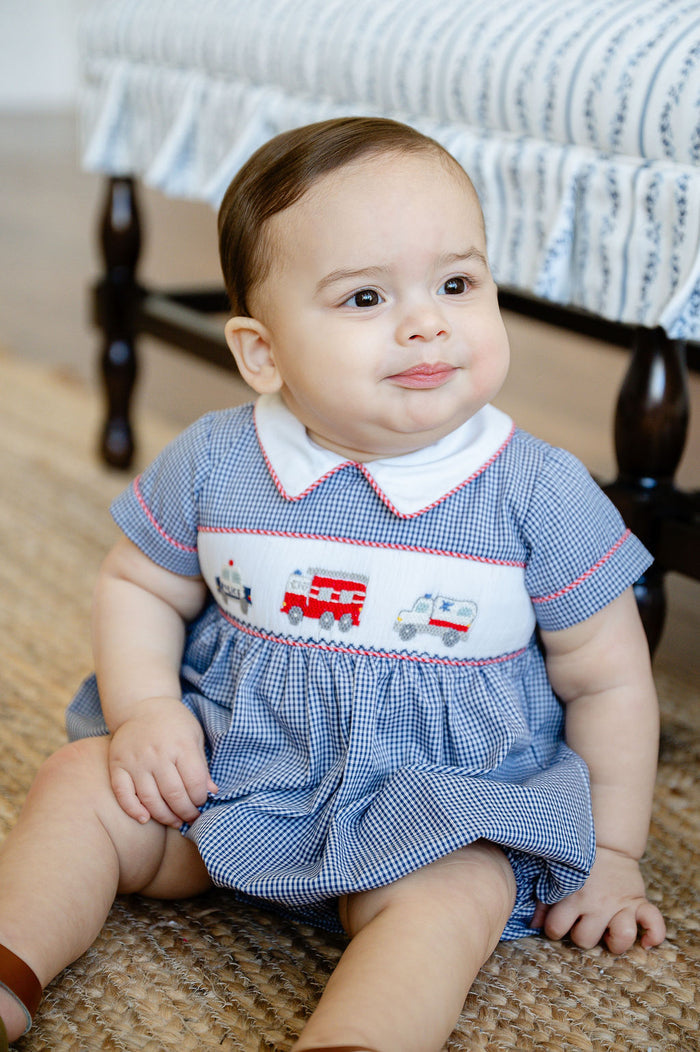 First Responders Smocked Henry Bubble