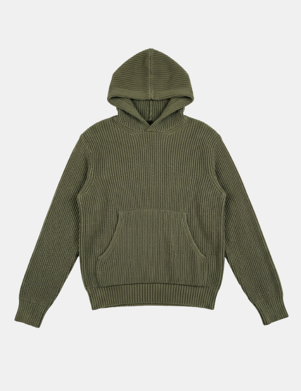 Fisher Hood Knit - Fatigue