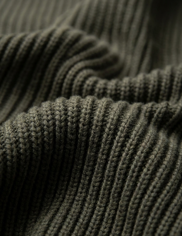Fisher Hood Knit - Fatigue