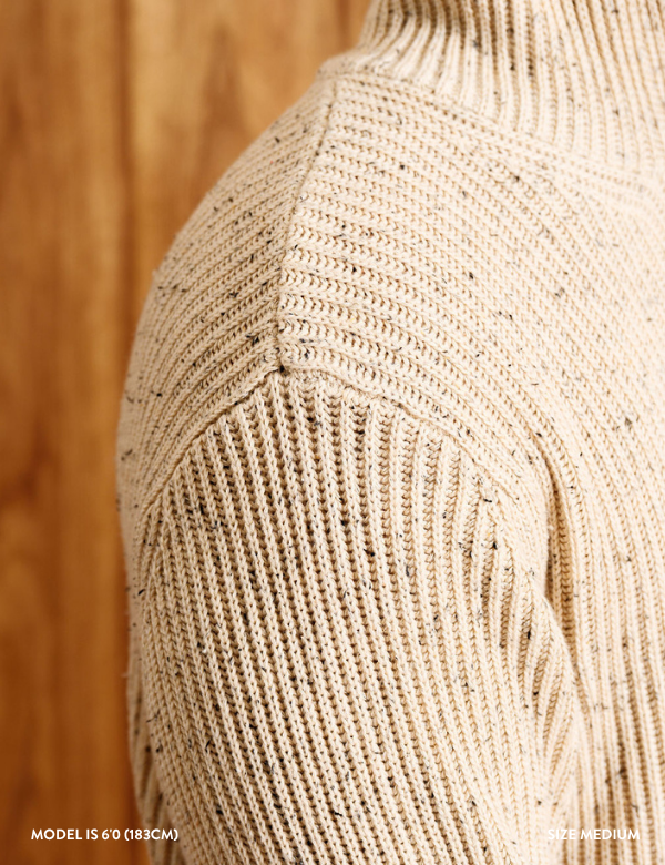 Fisher Hood Knit - Oatmeal