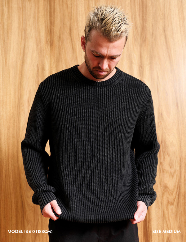 Fisher Relaxed Knit - Black