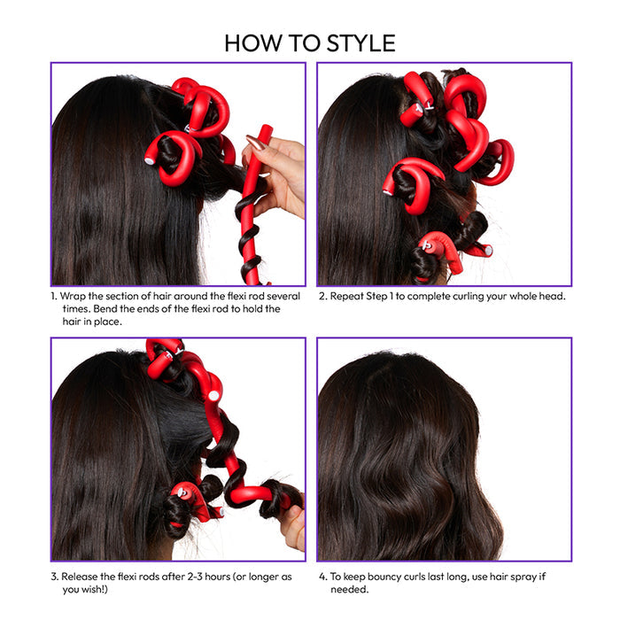 Flexi Rods 10" Length 1&3/16" Diameter 3pcs [Plum] #Hrf20