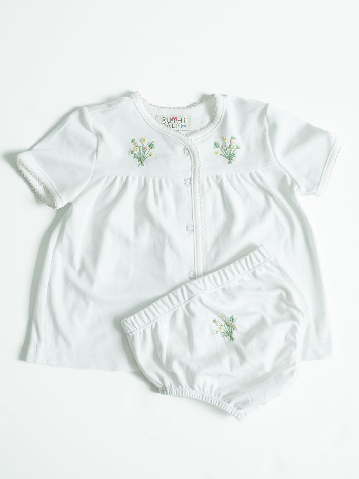 Flower Bouquets Layette Set