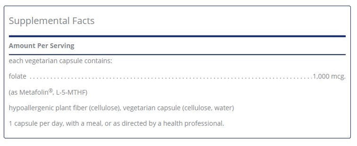 Folate 1000 by Pure Encapsulations