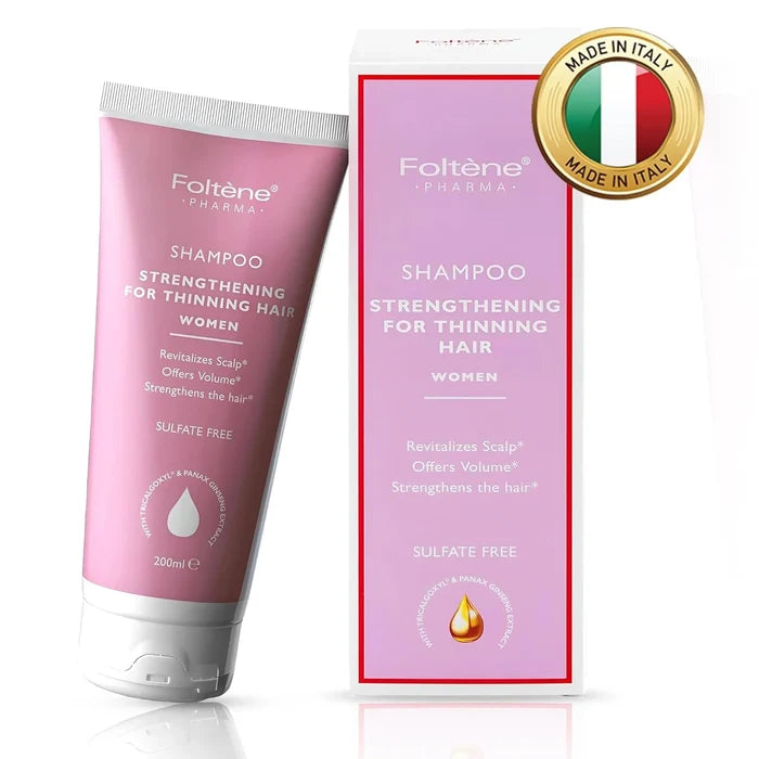Foltene Pharma Strengthening for Thinning Hair Women Shampoo - Made in Italy