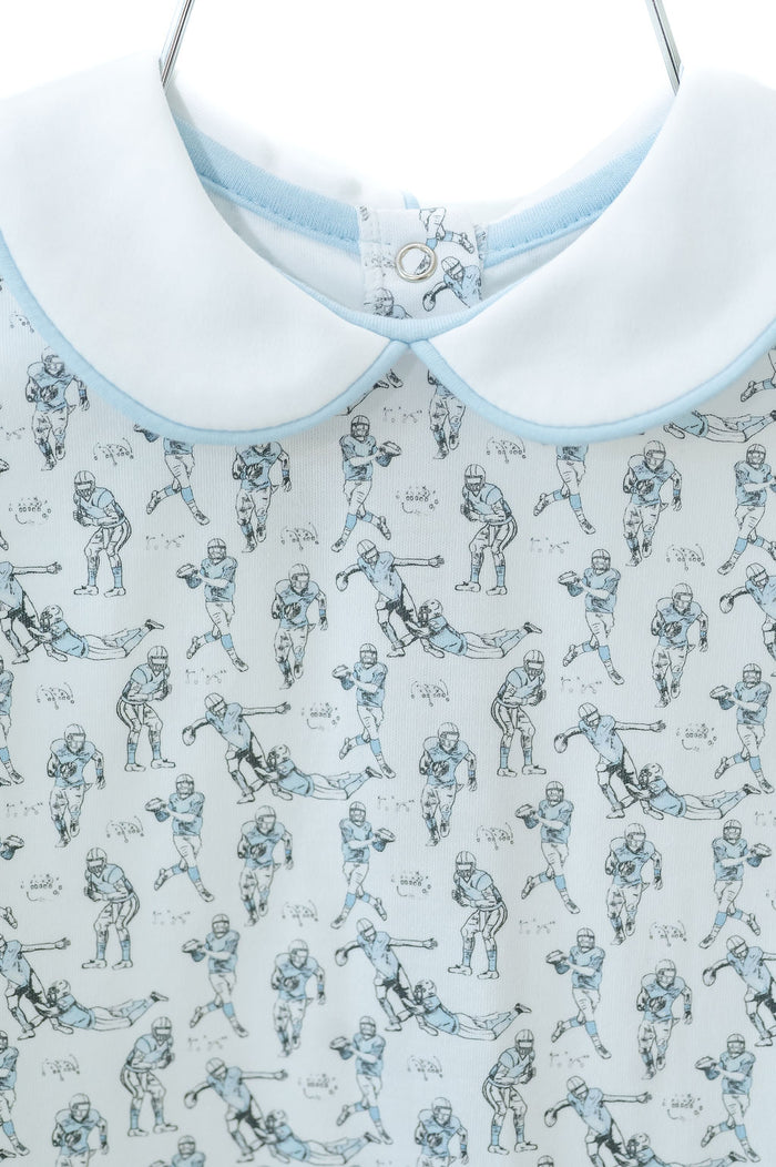 Football Printed Pima Outfits for Girls