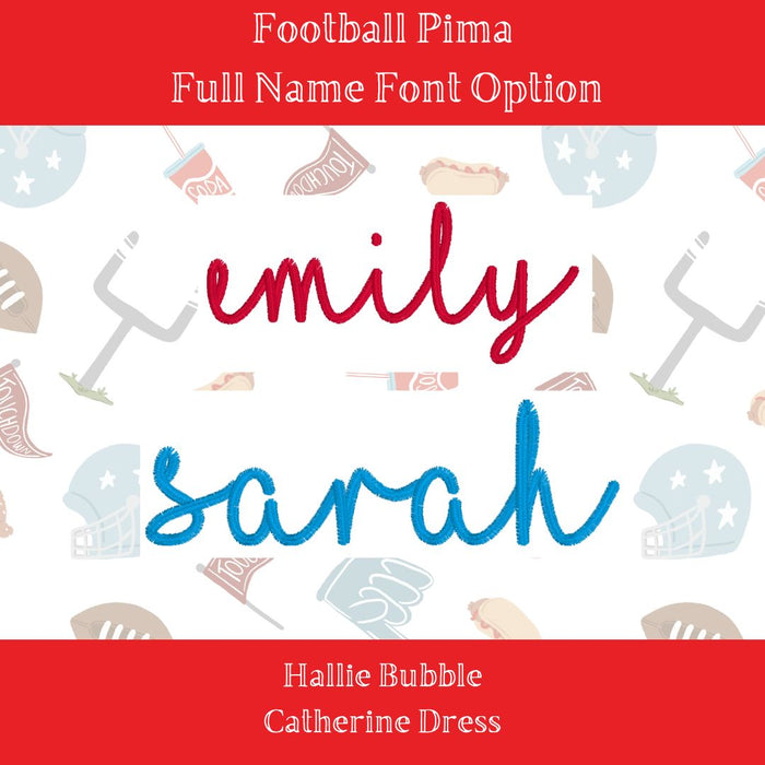 Football Print Pima Hallie Bubble