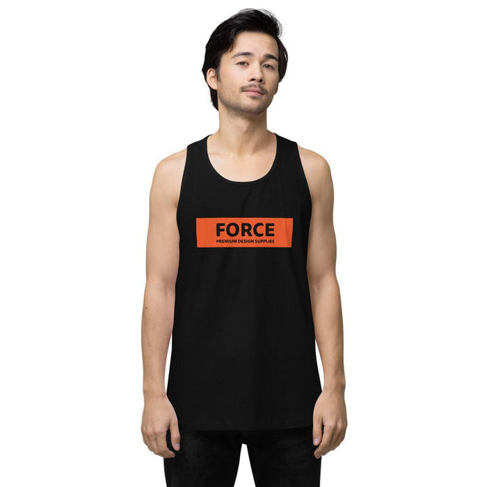 FORCE Orange Men’s premium tank top - Billyforce Shop