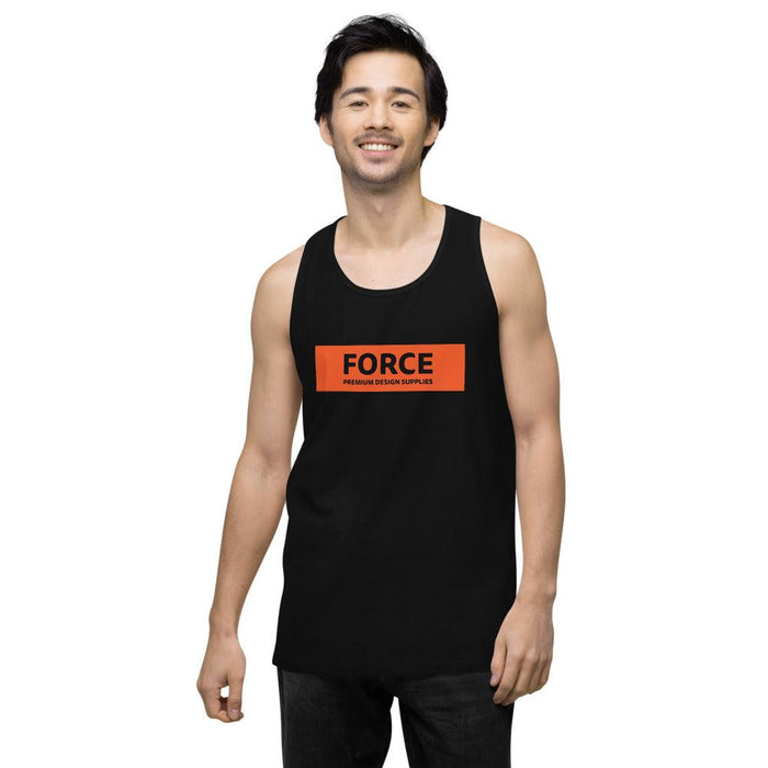 FORCE Orange Men’s premium tank top - Billyforce Shop