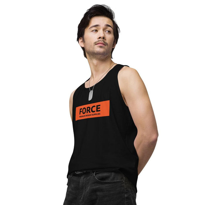 FORCE Orange Men’s premium tank top - Billyforce Shop