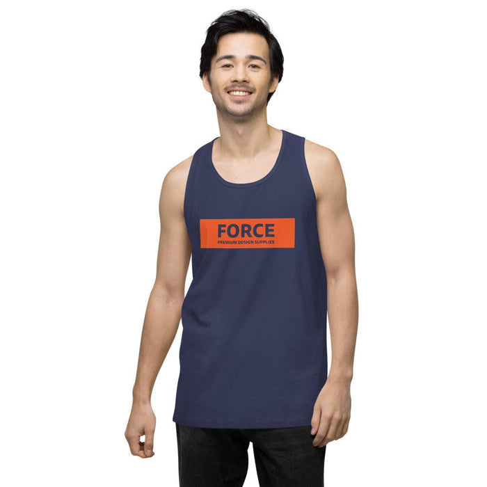FORCE Orange Men’s premium tank top - Billyforce Shop