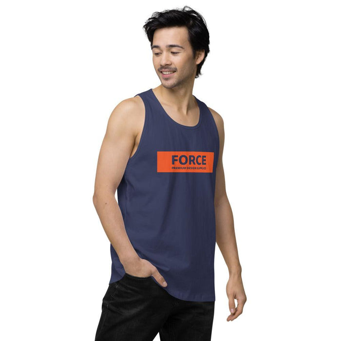 FORCE Orange Men’s premium tank top - Billyforce Shop