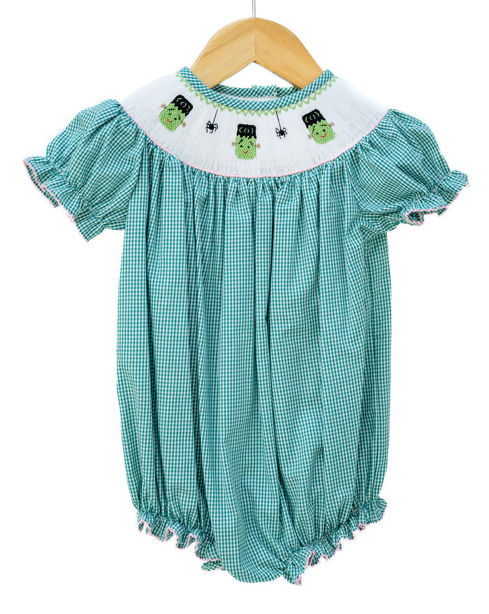 Frankenstein Smocked Birdie Bubble