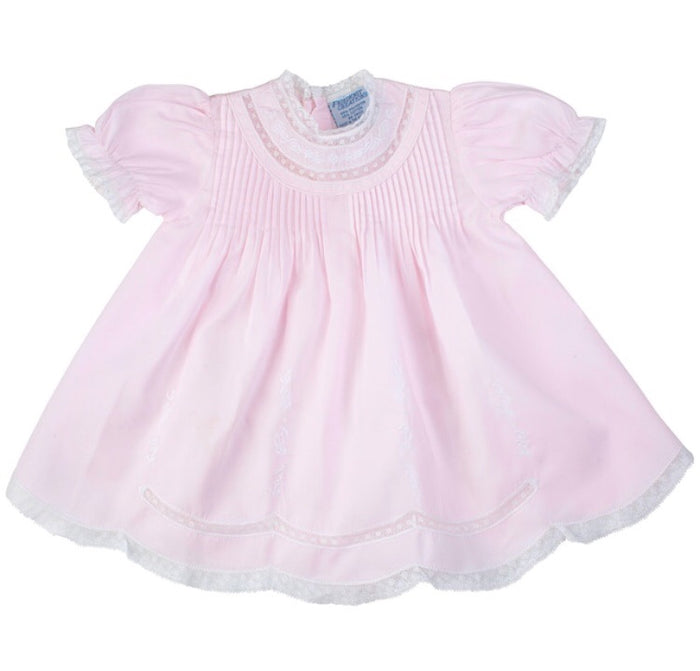 Freidknit Creations Pink Slip Dress with Yoke