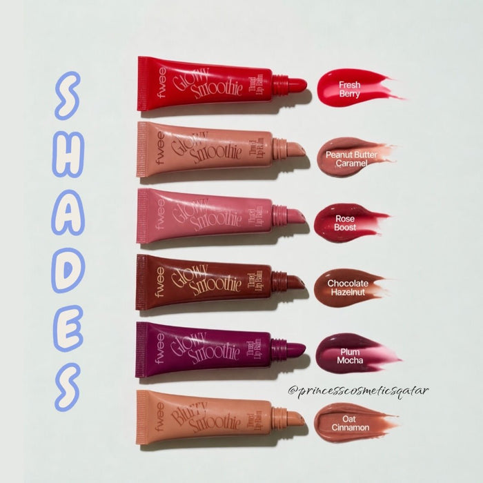 FWEE Glowy & Blurry Smoothie Tinted Lip Balm 0.4oz مرطب شفاه ملون بتأثير سموثي لامع وضبابي من FWEE - Princess Cosmetics Qatar