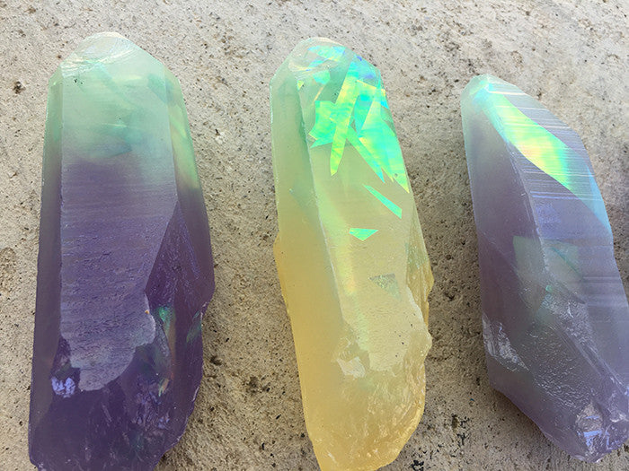 GARDEN CRYSTAL- CAST URETHANE GLOW IN THE DARK- IRIDESCENTS