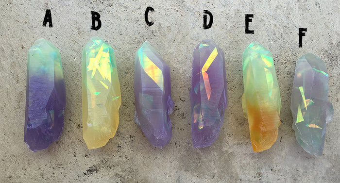 GARDEN CRYSTAL- CAST URETHANE GLOW IN THE DARK- IRIDESCENTS