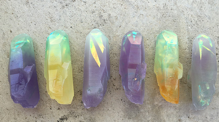 GARDEN CRYSTAL- CAST URETHANE GLOW IN THE DARK- IRIDESCENTS