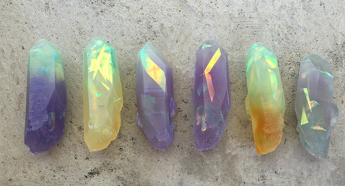GARDEN CRYSTAL- CAST URETHANE GLOW IN THE DARK- IRIDESCENTS