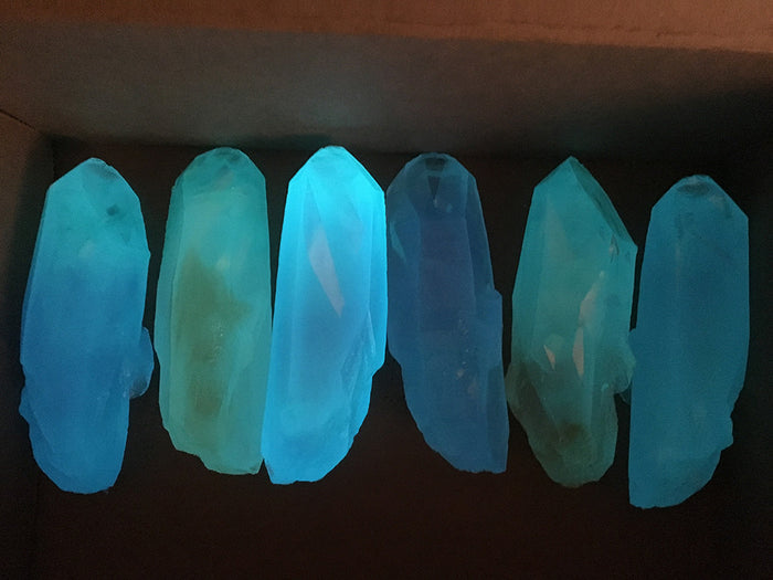 GARDEN CRYSTAL- CAST URETHANE GLOW IN THE DARK- IRIDESCENTS