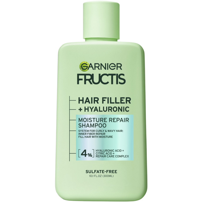 GARNIER Fructis hair filler + hyaluronic acid moisture repair shampoo شامبو الهايلرونك اسد والفلر للشعر من كارنيير