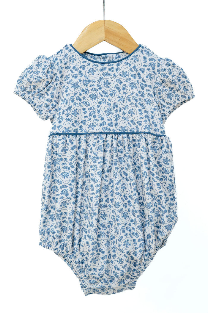 Ghost Floral Print Pima Cotton Cary Bubble
