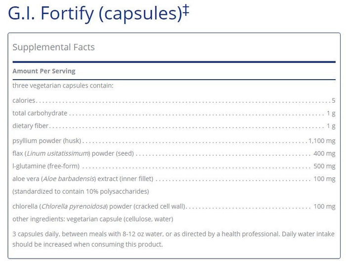 G.I. Fortify 120 capsules by Pure Encapsulations