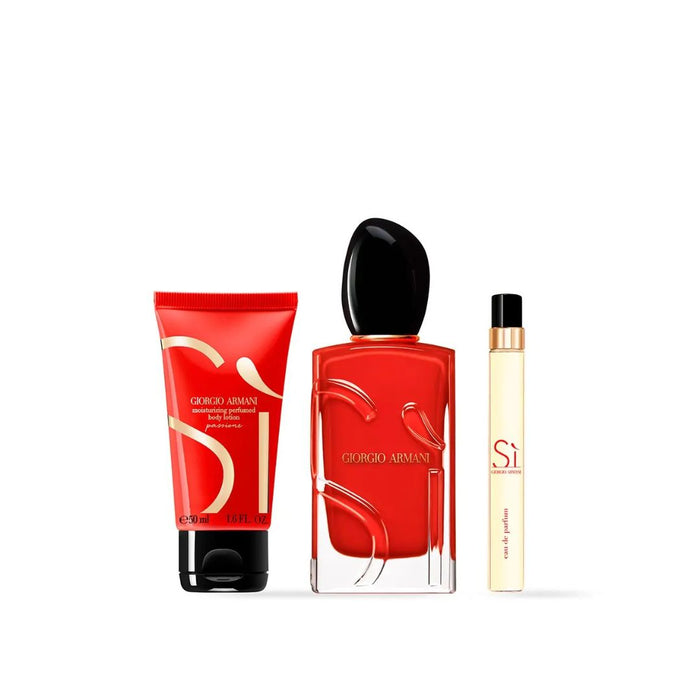 Gift Set: Sì Passione EDP 100ml + Body Lotion 50ml + 10ml EDP-LIMITED EDITION