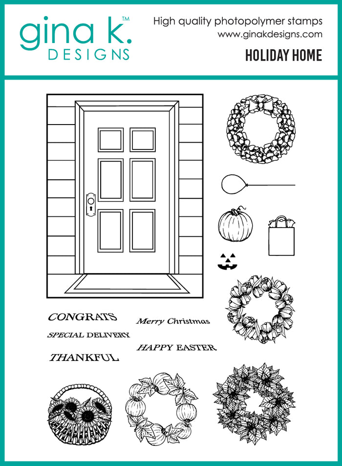 Gina K. Designs - Stamp & Die Set - Cozy Winter Wishes. Set by Melanie Muenchinger. At Embellish Away in Bowmanville Ontario Canada.
