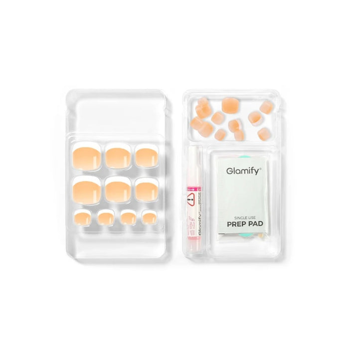 Glamify Timeless Toe Nails [Cloud White] #NTTN02