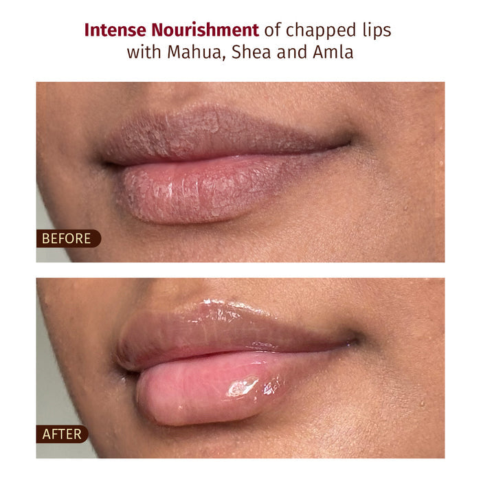 Befor and After Result - Glossy Lip Butter