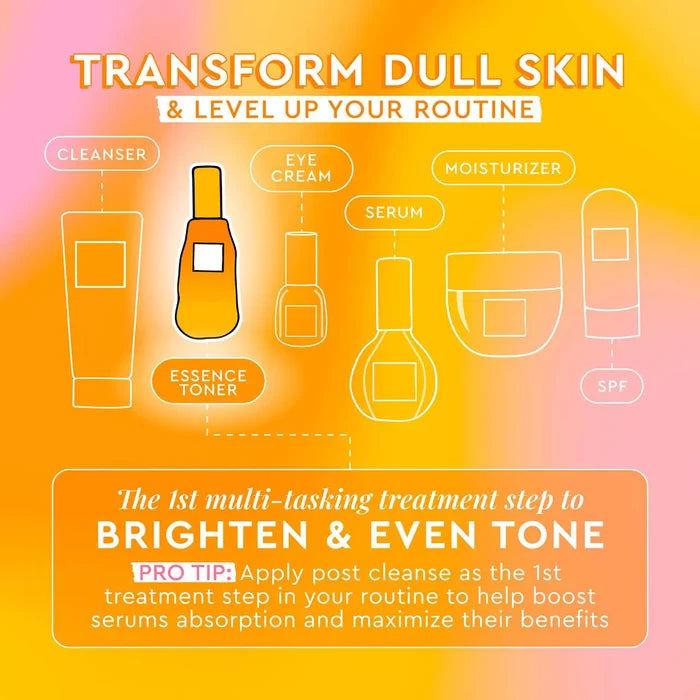 Glow Recipe Cloudberry Bright Essence Toner in 75ml bottle, featuring a clear liquid with cloudberry extract for skincare.