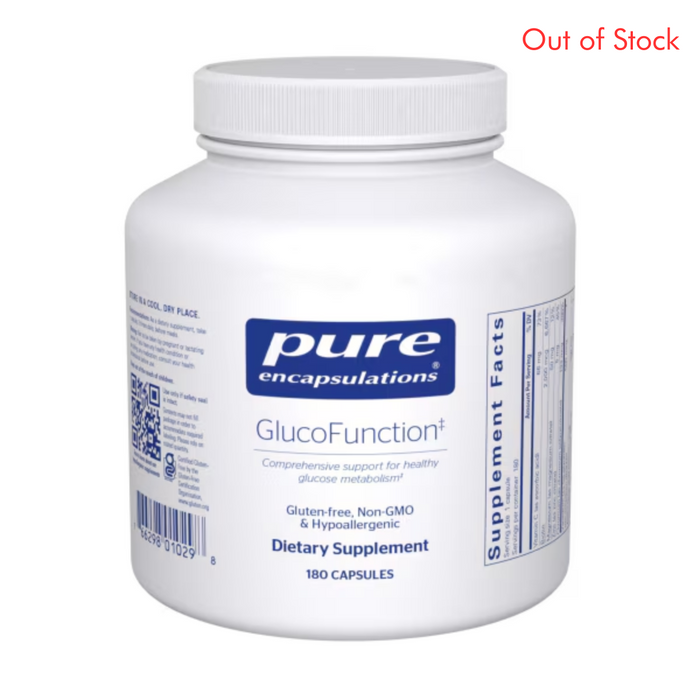 GlucoFunction 180 capsules by Pure Encapsulations