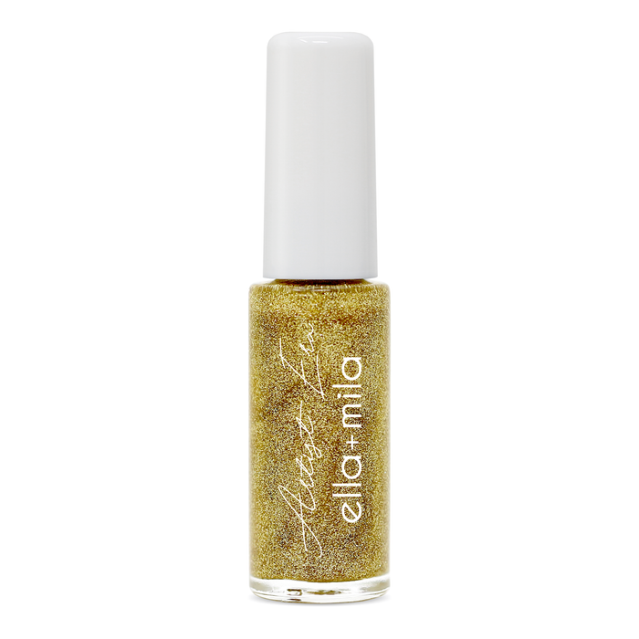Gold Leaf gold glitter nail art liner polish with fine brush – ella+mila Artist Era