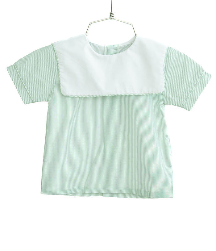 Green Bib Shirt/Pants Set