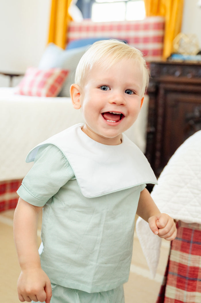 Green Bib Shirt/Pants Set