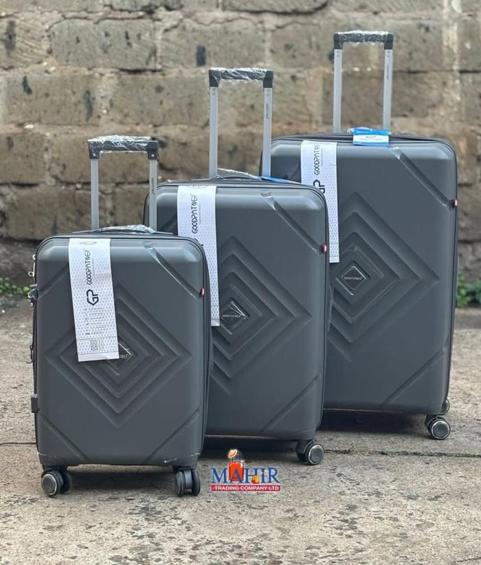 Grey Set of 3 Pcs Hardshell Travel Luggage (GoodPartner)