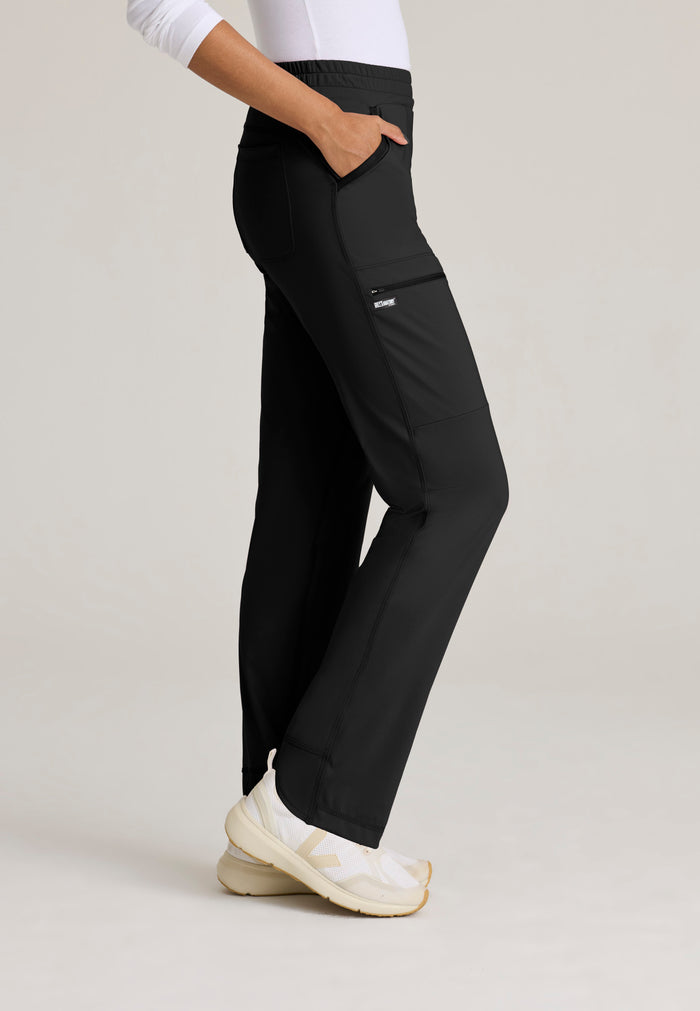 Grey's Anatomy™ Knit Stretch Women's High-Rise Flat Front Momentum Pant