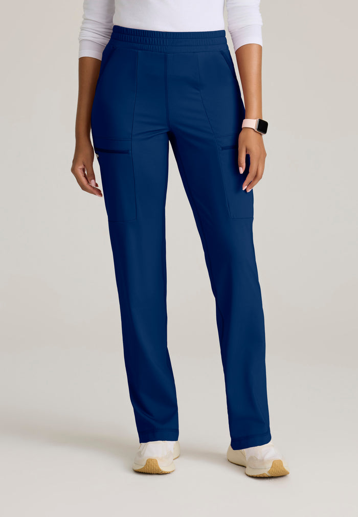 Grey's Anatomy™ Knit Stretch Women's High-Rise Flat Front Momentum Pant