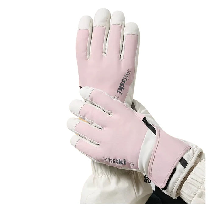 Guantes Térmicos Gruesos Esquí Impermeables con Forro Polar Peluche Unisex