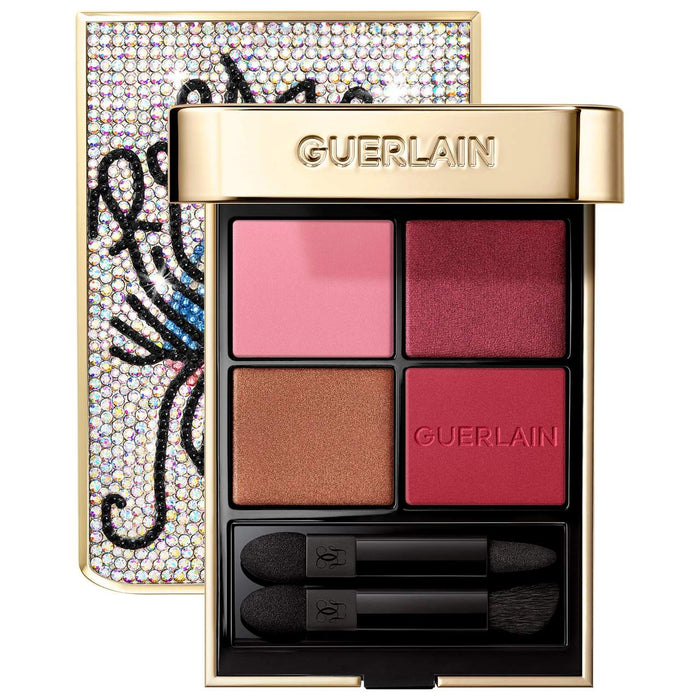 Guerlain Ombres G quad eyeshadow palette 888 Regarde Moi with four neutral and shimmer shades for eye makeup.