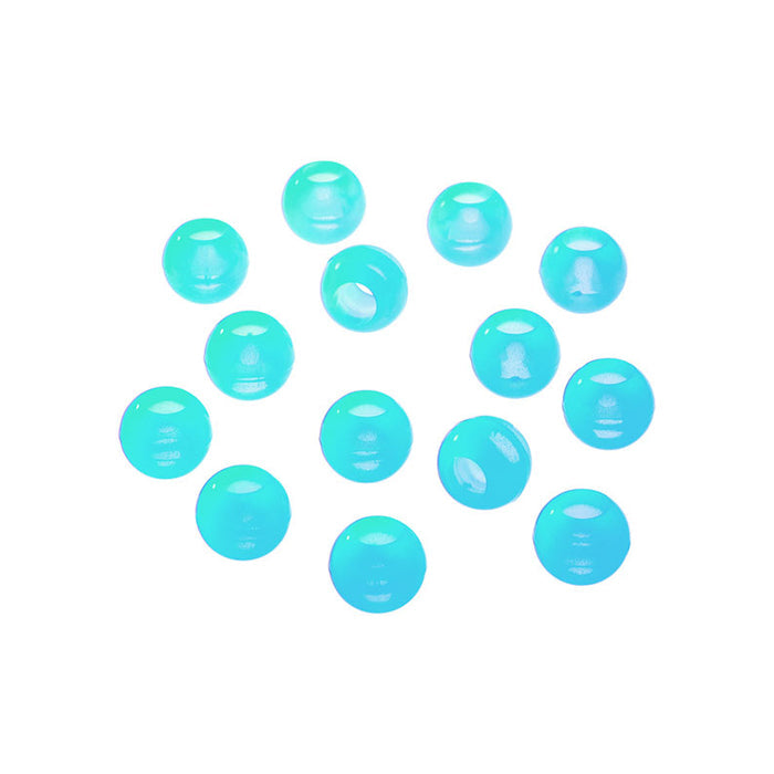#Ha112 Glow In The Dark Hair Beads [X Large] [White]