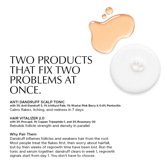 Hair Growth Combo - Anti Dandruff Scalp Tonic + Hair Vitalizer 2.0