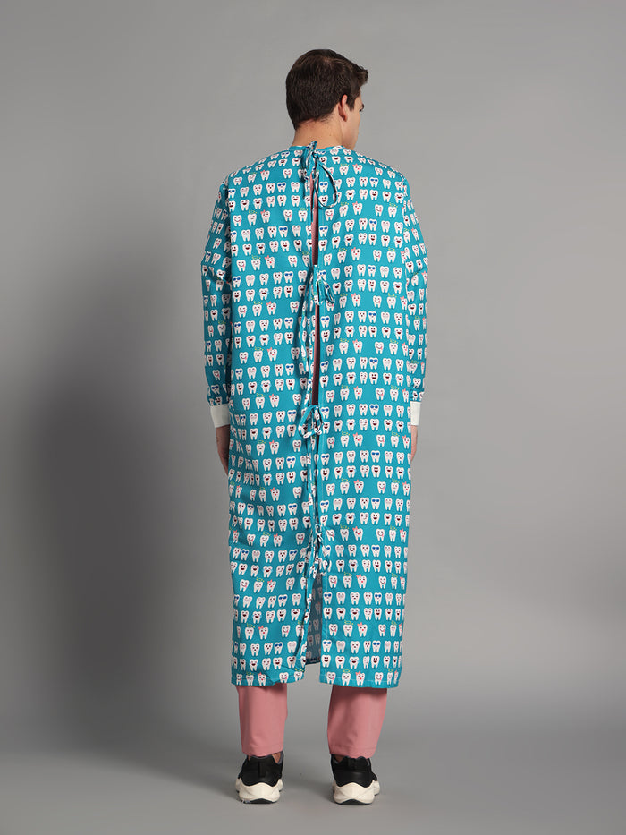 Happy Tooth Surgical Mint Gown (Unisex) 054