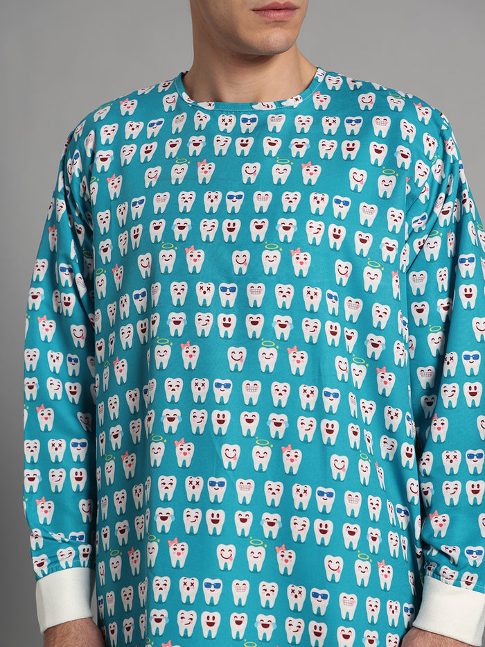 Happy Tooth Surgical Mint Gown (Unisex) 054