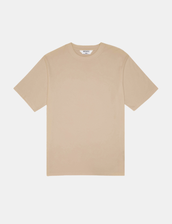 Heavy Weight Tee Short Sleeve Loose Fit - Fawn